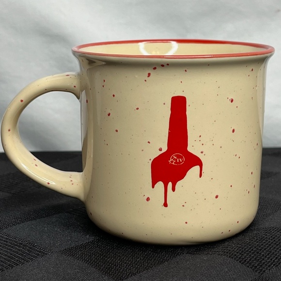 Coffee Mug Cup SIV Makers Mark Whiskey Bottle Top Red Wax Drip - Picture 4 of 8